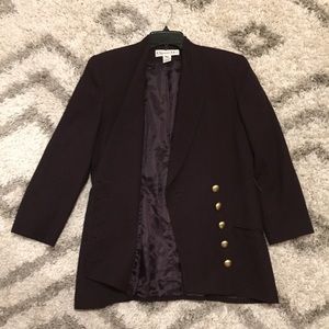 Vintage Christian Dior Dark Purple Blazer